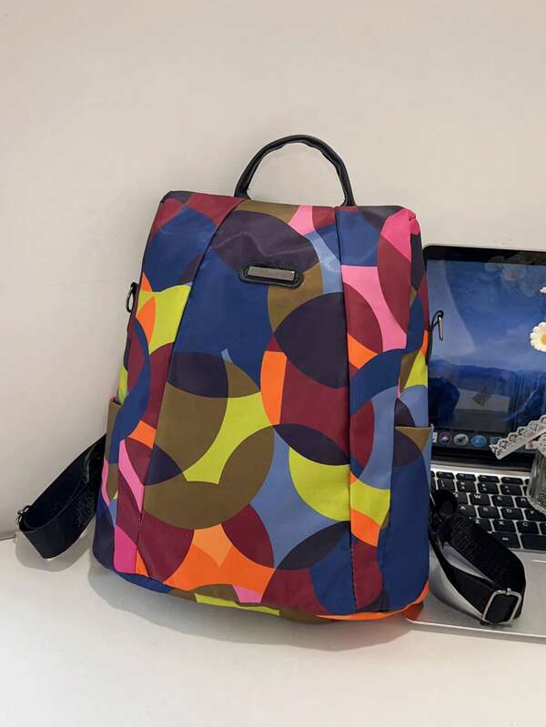 Anti-Theft Lightweight New Fashion Oxford Cloth Casual Women Backpack, Suitable For Travel, Outdoor, Campus