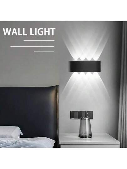 Pcs, Indoor Wand Light, Moderne Wit Verlichting Bedroom Bedside Lamp, Corridor ative Lights, Stairs, Living Room, Garage, Background