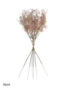 6/12 件人造植物，人造蕨类植物，17.8 英寸，迷迭香茎假绿色植物灌木，乡村农舍中心装饰桌面厨房架子桌子中心装饰户外抗紫外线花园植物