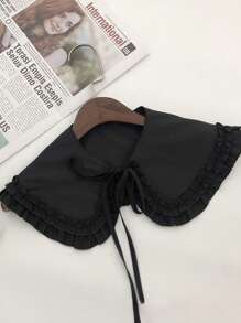 1 pieza Chal de moda versátil para mujer bordado con perlas de organza