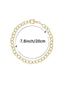 10/5 chiếc vòng tay mạ vàng - Vòng tay mặt dây chuyền vàng - Vòng tay thép không gỉ 304, vòng tay mặt dây chuyền tự làm, vòng tay khóa càng cua cho nam và nữ, vật liệu làm trang sức tự chế. - Vòng tay DIY Lobster Clasp - Xem 18