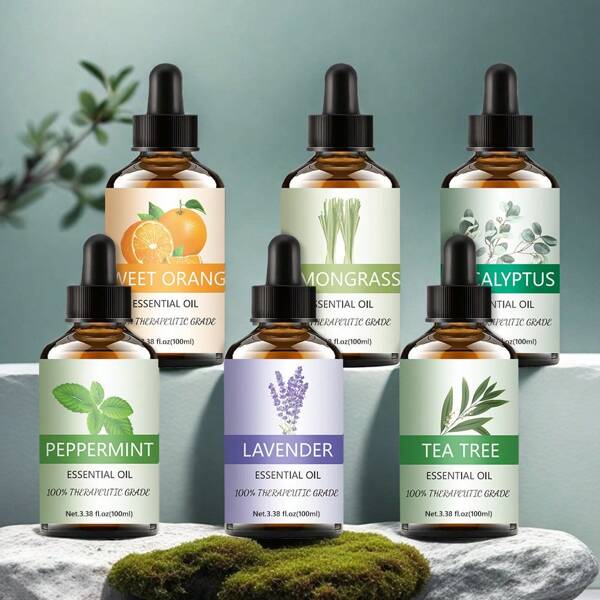 1pc Fragrant Essential Oil, Single Note Plant-Derived Aroma Oil, Long Lasting Scent