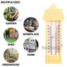 NetHong Thermometer Monitor Tool Max-Min Press -50 To 40 Degrees Garden Greenhouse UK - Yellow - View 1