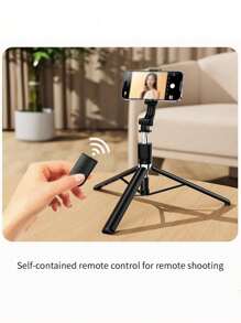 170cm/67inch Selfie Stick Tripod, Extendable Aluminum Tripod With Bluetooth Remote, Compatible With IPhone And Android Smartphones, Perfect For Travel, Vlog, Video And Photo