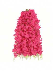 50 PIEZAS Guirnalda colgante de flores de seda de Wisteria artificial, decoración floral colgante perfecta para bodas, fiestas, cumpleaños, Navidad y hogares