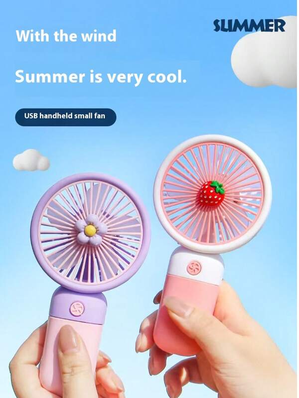 1 pezzo Piccolo ventilatore portatile, regalo multifunzionale creativo e portatile USB per bambini