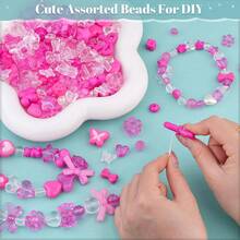 1 túi/40g Hạt Acrylic Kiểu Hỗn Hợp, Hoa, Nơ, Hạt Màu Kẹo Dùng Làm Đồ Trang Sức Tự Làm, Vòng Tay, Vòng Cổ, Dây Điện Thoại, Quà Tặng Ngày Lễ - Nhiều màu - Xem 6