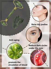 Gua Sha & Jade Roller Facial Tools Face Roller And Gua Sha Set For Puffiness And Redness Reducing Skin Care Routine, Self Care Gift For Men Women,Beauty,Skin Care Products,Spa,Self Care,Skin Care Tools,Face Care,Esthetician Supplies,Massage,Face Massage Tool,Face Roller - Multicolor - View 7