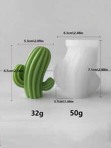 DIY多肉植物硅胶模具，装饰性多肉植物蜡烛模具，可重复使用，多种款式可选 - 白色 - 查看 16