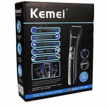 Kemei KM-1506 多功能 USB 理发器，3 合 1 男士美容套装，电动充电式毛发修剪器电动剃须刀胡须剃刀理发器，男士无线理发器理发器专业男士礼物，可充电 USB