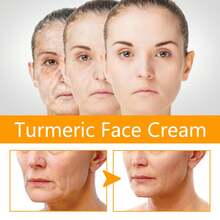 JAYSUING Turmeric Firming & Brightening Face Cream - Anti-Aging Moisturizer For All Skin Types, Helps Reduce Wrinkle Appearance & Lighten Fine Lines, Evens Skin Tone, Soothes Dryness, Improves Elasticity For A More Youthful Look - Korean Skincare Inspired - 黃色 - 查看 9