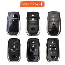 适用于丰田2019-2024款车型（Venza、RAV4、Land Cruiser、Fortuner、Grand、Highlander、Corolla、Cross、Hilux）的钥匙扣套/钥匙包，精致高端，男女皆宜。 - 銀邊編織扣 - 查看 7