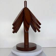 3pcs/5pcs Wooden Triangle Trivets Holder Heat Resistant Tree Shaped Coasters, Decorative Hot Pad Holder For Table, Christmas Tree Dessert Stands, Creative Multi-Functional Decor Home Decor Christmas Decorations Room Decor