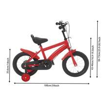 Bici per bambini 12 pollici, 12 pollici, bici per bambini per bambine e bambini, da 3 a 6 anni, bici regolabili con rotelle di allenamento, cuscino in schiuma
