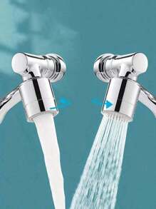 1 Stück drehbarer Wasserhahn-Verlängerer, 1080 Grad spritzwassergeschützter drehbarer mechanischer Wasserhahn-Arm, multifunktional und langanhaltend drehbare Wasserdüse, Teleskopvorrichtung, geeignet für die Installation von Wasserhähnen in Badezimmern und Küchen Zuhause
