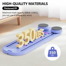 Pilates Reformer Machine, Foldable Pilates Board At Home With Auto Rebound Ab Roller, 6 In1 Multifunctional Abdominal Board Exercise Machine, Full-Body Workout Mini Pilates Board Equipment For Women - Mauve Purple - View 7