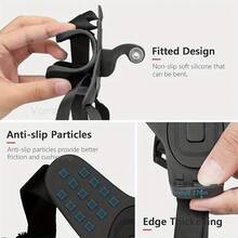 Soporte para barbilla de casco de motocicleta, compatible con teléfonos y cámaras POV como GoPro Hero 9/8/7/6/5/4/3, duradero y diseñado para filmación de aventuras sin manos, accesorio de motocicleta - Multicolor - Ver 4