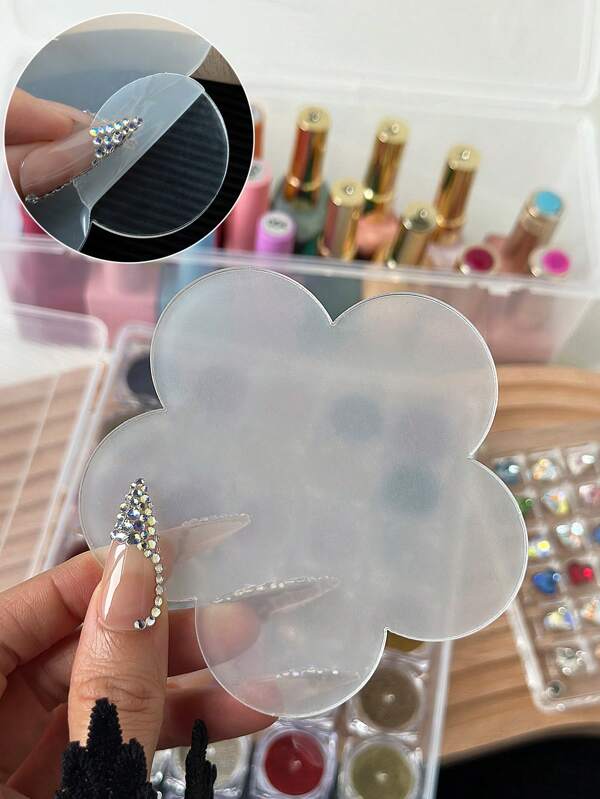 Maniküre Werkzeuge Maniküre Foto-Requisiten Nagellack-Palette Farbmischpalette Nagelkunst Präsentationsboard Dicke transparente Farbkarte aus Acryl