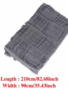 1 PC Good Quality Medieval Hooded Cloak Greek Gods Shoulder Cape Post Apocalyptic Wrap Scarf Rogue Cowl Viking Renaissance For Men&Women Halloween Black Cape - Grey - View 6