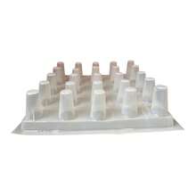 Molde Para Gelatina en Forma de Gelapaletas de 7cm.  Molde Para Paletas De Hielo. Material resistente y reutilizables. Desmolda rápidamente - Blanco - Ver 5