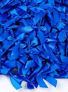 50pcs/Pack Silk Satin Ribbon Bows, Used For Gift Packing Decoration, DIY Hair Clips & Headbands, Gift Baskets, Birthday Packages, Holiday Decorations, Office Decor, Wedding Decor, Bridal Shower Decor, Cake Decorations, Party Supplies, Clothing, Shoes, Bags, Lingerie Accessories, Garment Trims