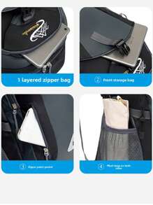 1 件户外短途徒步背包，防水，可调节肩带，可洗牛津面料，轻巧设计，适合通勤、办公室和户外探险，是送给男士和女士的理想礼物，旅行背包