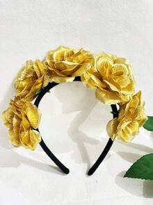 1 peça de faixa de cabeça feminina para festa, festival, ouro falso, preto, prata, laranja, vermelho, azul, rosa, decoração para 5 de maio, Dia da Independência, Halloween, Natal, festa boêmia casual, elegante, faixa de cabelo para mulheres, acessórios de beleza para casa, presentes para mulheres, arco de cabelo - Multicolorido - Ver 6