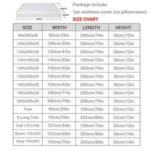 防水六面床垫套，带优质拉链 - 透气、可机洗、静音床垫保护套，完全防尘，带隐形拉链，适合家庭、酒店、宿舍使用