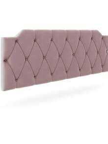 Kelly Box Upholstered Headboard Panel Queen Bedroom 1.40 Suspended Padded Luxury Pink - PC MÓVEIS - 乾枯玫瑰色 - 查看 2