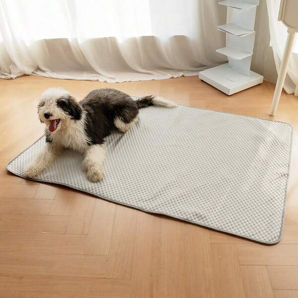 Cooling Pet Pad, Suitable For Dogs & Cats, Breathable Ice Silk Fabric, Machine Washable Pet Sleeping Mat And Bowl Mat, For Summer
