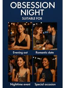 CK Obsession Night Fragrance For Women Perfume Eau De Parfum 3.4oz/ 100ml - Top Notes: White Floral, Citrus, Amber, Woody, Vanilla, Musky, Powdery, Balsamic, Sweet, Aromatic. - Floral - View 5