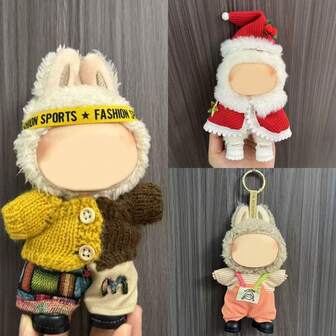 [Clothes Only] New In Stock 17cm 1st, 2nd, 3rd Generation Labobo Plush Doll Clothing Outfit Sets, Compatible With Labubu