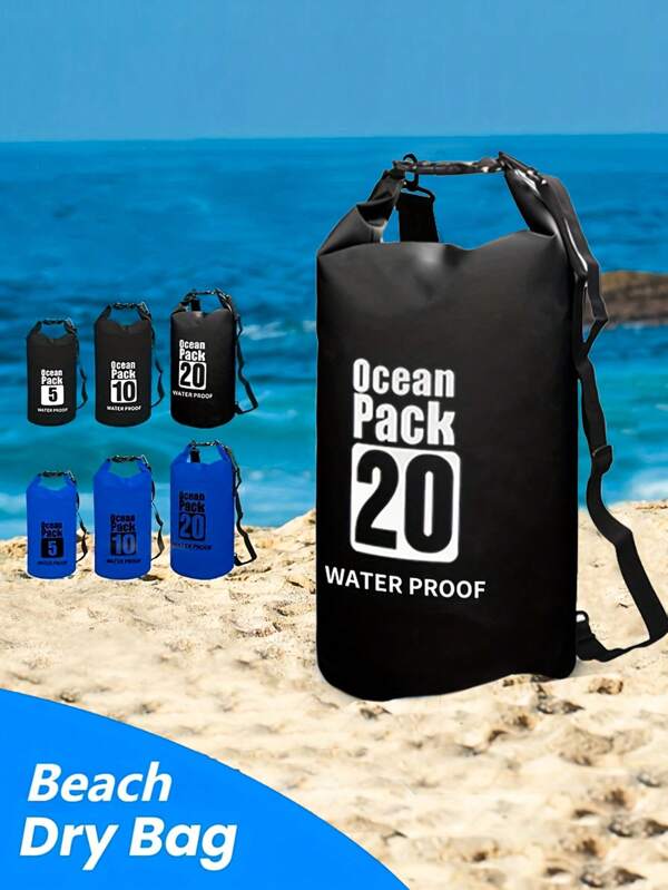 1pc Marine Pack For Sports And Outdoor Hiking, Beach Camping, Fishing, Kayaking. High-Quality Shoulder Bag For These Activities. Foldable And Portable. Available In Various Sizes And Colors. Includes Camping Equipment And Accessories, Beach Essentials, Sport Style Design, And Secure Zippers And Buckles., Pool Float