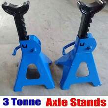 3 Ton 2Pcs Lifting Capacity Axle Stands Heavy Duty Car Caravan Floor Jack Stand - Blue - View 3