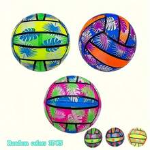 3 Stücke/1 Stück Hawaii-Stil aufblasbare Beachvolleybälle - langanhaltend PVC schwimmende Wasservolleybälle für Pool & Strand, einfach aufzublasen, leuchtende gemischte Farben, Sommer Outdoor-Sport Zubehör, Strand Accessoires, Pool Freizeit, dynamisches Design, einfaches Aufpumpen