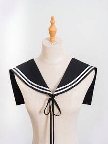 1 chiếc cổ áo có thể tháo rời theo phong cách hải quân, đa năng cho phụ nữ kết hợp với váy, áo ba lỗ, áo phông, áo len, thích hợp cho mùa xuân, hè, thu, đông - Nhiều màu - Xem 16