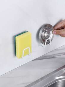1/2 piezas - Estante de almacenamiento para fregadero de acero inoxidable sin agujeros, disponible en varios colores, un gran ayudante para el almacenamiento en la cocina y el baño