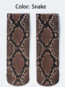 Leopard Print Thin Socks, Lightweight Soft Socks, Women'S Socks, Summer Socks, Luxury Socks, Women'S Knee Socks And Stockings, Breathable And Comfortable, Mature Leopard Print Socks For Women, Daily Essentials, Back To School