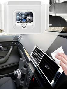 rayhong 40片装塑料翻新湿巾 座椅内饰清洁翻新快速去污无需用水 汽车湿巾 方便携带 随时随地可用 - 白色 - 查看 8