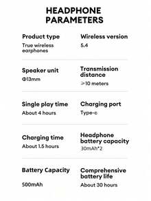 Lenovo 联想 LP70PRO 智能蓝牙耳机，入耳式，立体空间音效，高品质音频，长电池寿命，ENC 降噪，高清通话，游戏模式，低延迟，无线耳塞，兼容智能手机和电脑 - 彩色 - 查看 10