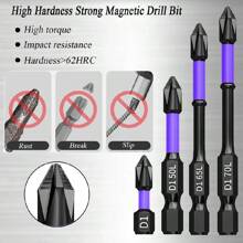 Hochharte PH2 stark magnetische Schraubendrehereinsätze, schlagfeste rutschfeste schockresistente Bohreinsätze, mit Schraubendreherkopf, Superstarke magnetische Bohrschraubendrehereinsätze, Schwerlast-Magnetbohrbitset
