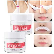 2支装 GZE 女士脱毛膏，敏感肌肤适用，0.76盎司，适用于私密部位脱毛，包括比基尼线、面部、腿部和腋下，无痛顺滑脱毛 - 紅色 - 查看 3