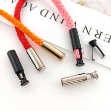 5/10pcs Metal Cord Locks Pendant, Clothing Drawstring Stopper Attachments - Multicolor - View 3