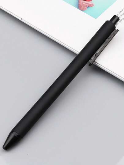 5/10 Stück schwarze Gelstifte, schwarze Tinte, 0,5 mm mittlere Spitze, Originaldesign, schnell trocknende ästhetische Notizstifte, Schülerbüromaterial, niedliches Schreibwaren