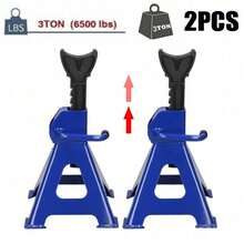 3 Ton 2Pcs Lifting Capacity Axle Stands Heavy Duty Car Caravan Floor Jack Stand - Blue - View 4