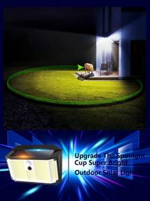 1/2PCS - Motion Sensing Lighting Fixtures, Outdoor Solar Light With, IP 65, Motion Sensor, 270° Wide Angle, Bright LEDWall Light, 3 Modes, Outdoor Solar Light, Outdoor Wall Light, Garden Pool, Patio Front Door, Steps Fence, Garage