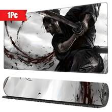 BHJLAXR Mystic Moon Phases & Floral Design Large Mouse Pad - Non-Slip, Stitched Edge Desk Mat For Gaming And Office Use, 31.4x15.7 Inches