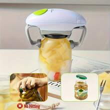 1 Piece Electric Can And Bottle Opener, Single Button Automatic Lid Removal And Secure Closure - Battery Powered Kitchen Utensil, Easy To Hold Almost All Sizes Of Cans And Bottles, Kitchen Aid, Sturdy And Durable(Batteries Not Included) - Multicolor - View 5