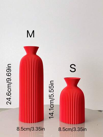 Wavy Texture Art Vase, Bohemian Flower Dried Indoor ative Entryway Office Vase Home Room Glass view 11