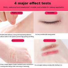 Eyelid Tape, 480 Pieces Double Eyelid Sticknaturally Invisible Double Eyelid Tapeeyelid Lift Strip,Makeup,Cheap,Room Decor,Vanity,Travel,Bedroom,Makeup Accessories,Cheap,Stocking Stuffers,Makeup,Makeup Tools,Cheap Stuff,Gifts,Gifts For Women,Christmas Gifts - White - View 8